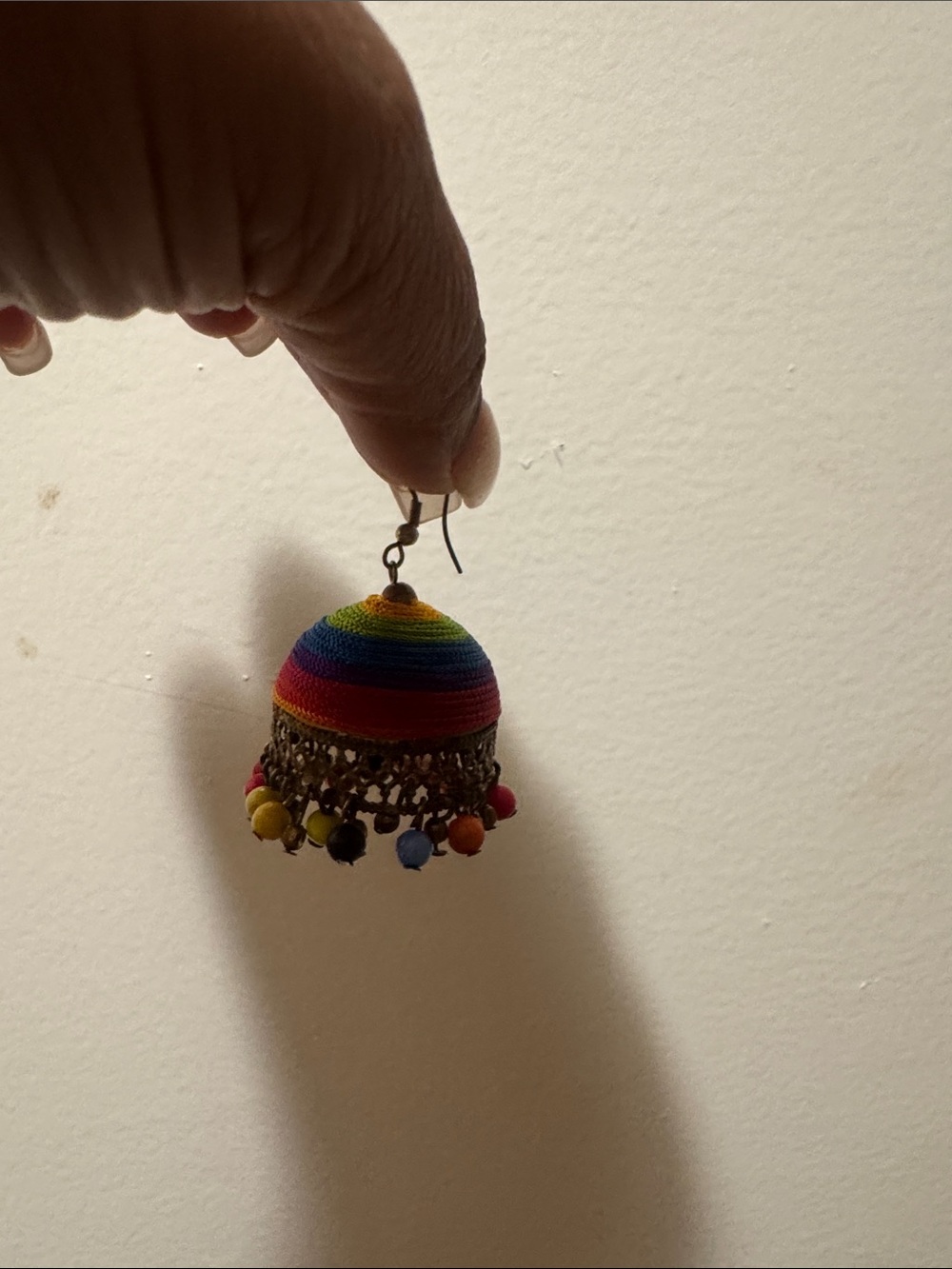 Colorful Rainbow Jhumka Earrings